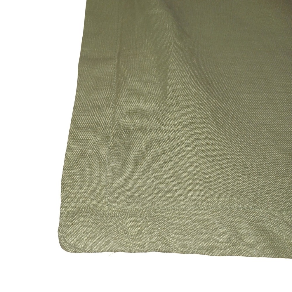 Quince 100% Linen Euro Pillow Shams Set of 2 Willowleaf Green 26x26 Minimalist - Picture 4 of 7